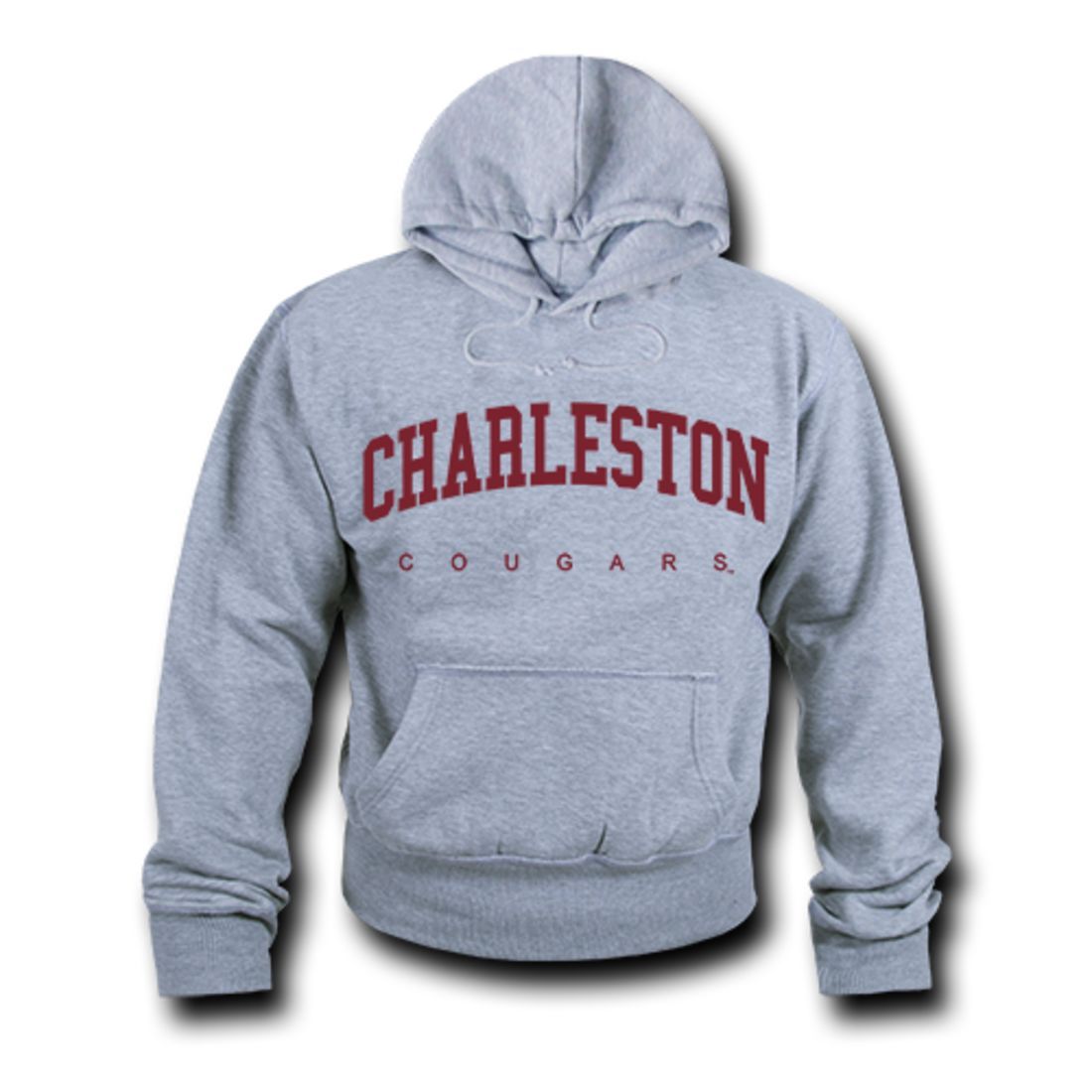W Republic Apparel COFC College of Charleston Game Day Hoodie Sweatshirt Heather Grey
