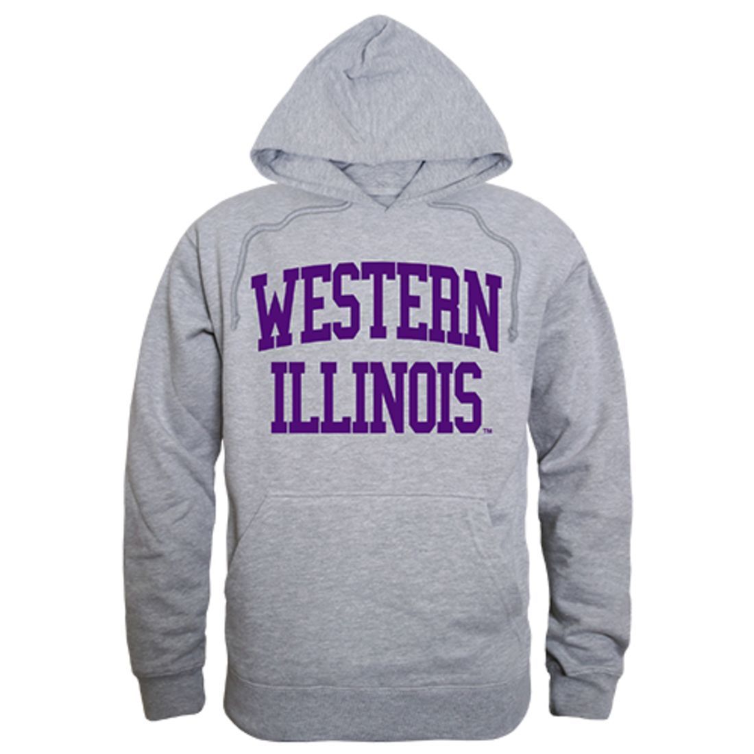 WIU Western Illinois University Game Day Hoodie Sweatshirt Heather Grey-Campus-Wardrobe