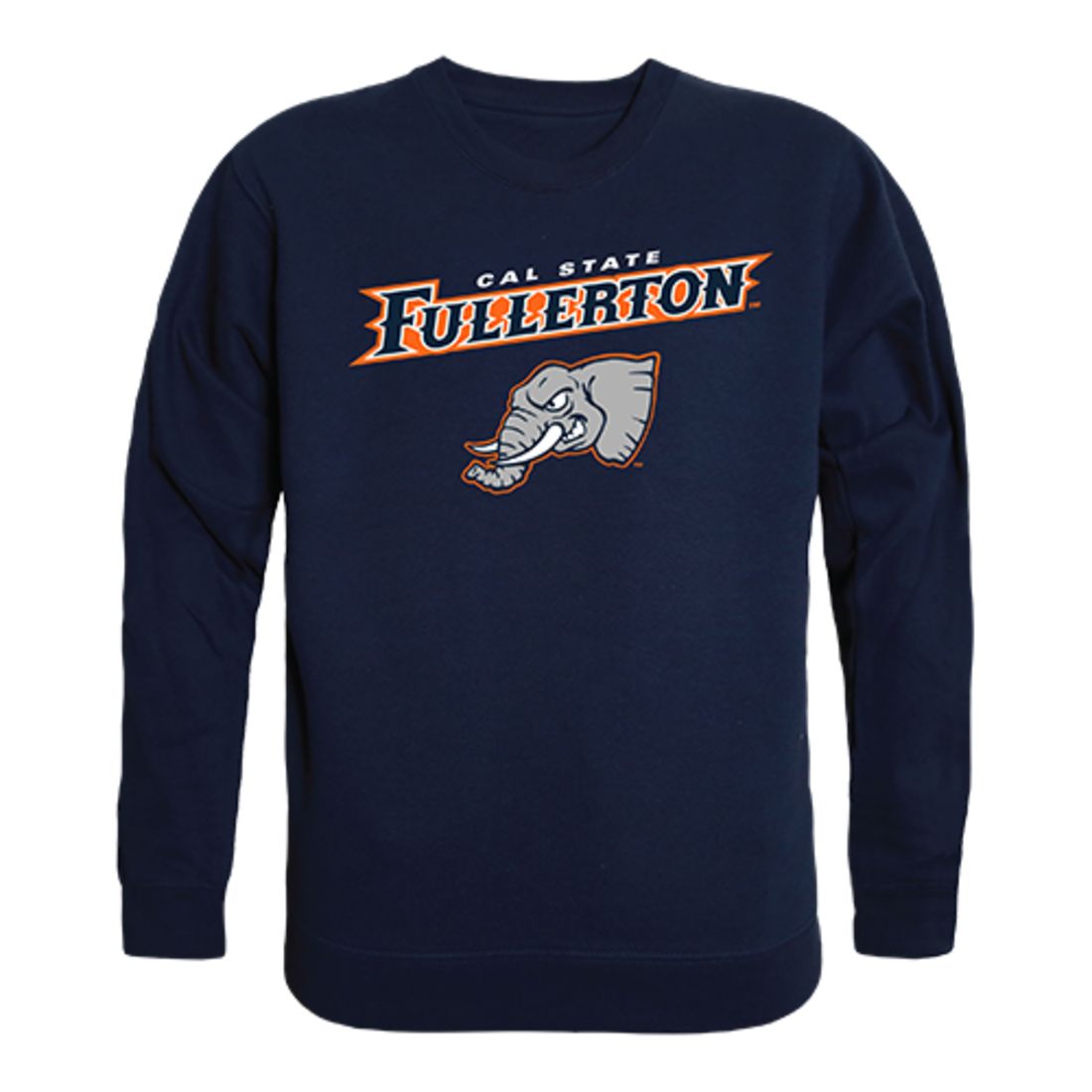 Buffalo State College Bengals Crewneck Pullover Sweatshirt Sweater Heather Grey-Campus-Wardrobe