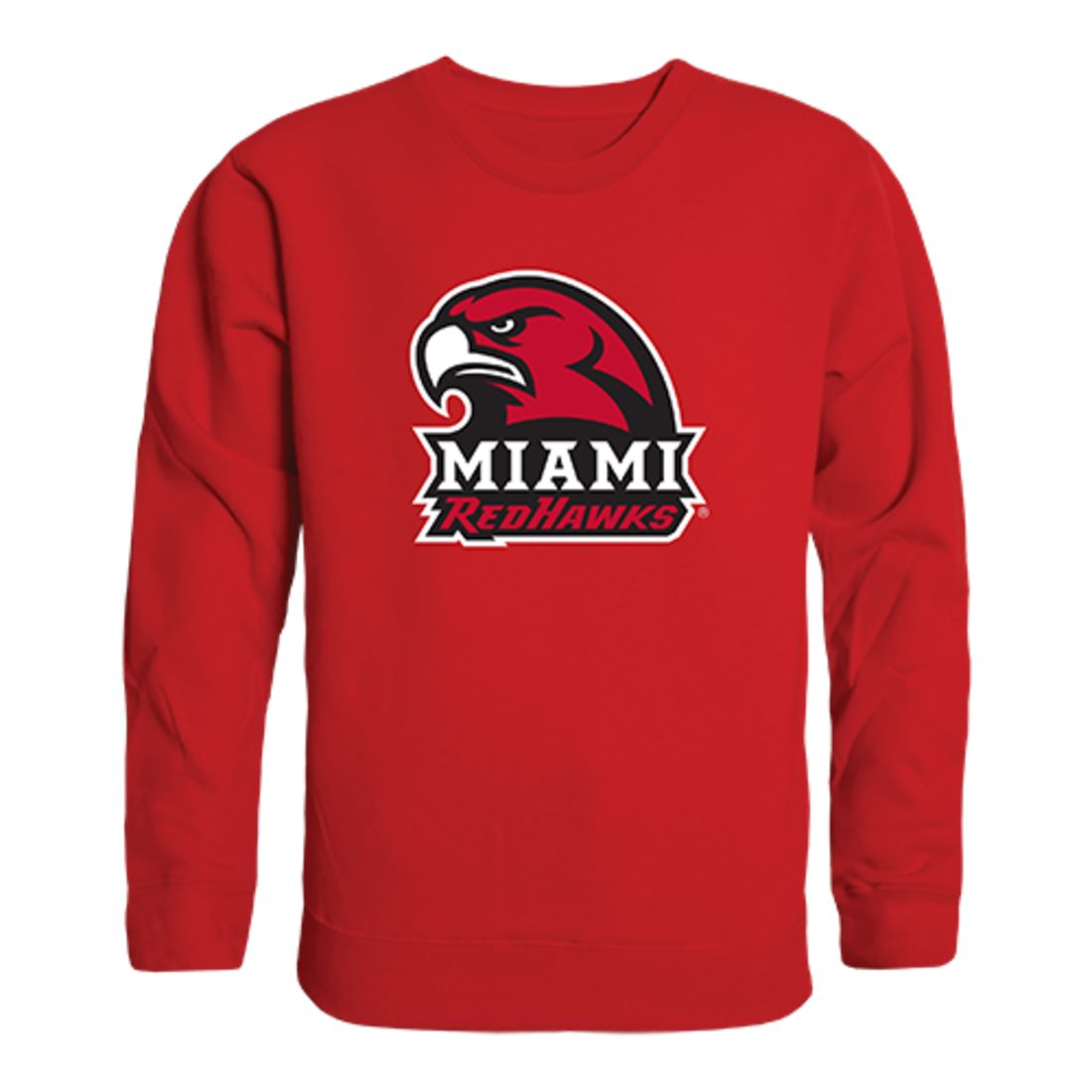 W Republic Miami University RedHawks Campus Hoodie Sweatshirt Black, X-Large