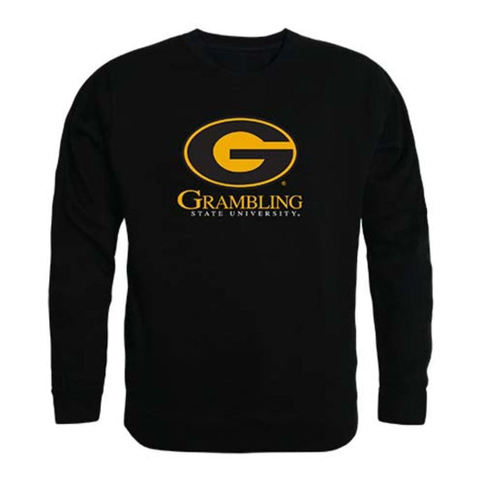 Grambling State University Tigers Crewneck Pullover Sweatshirt Sweater Black-Campus-Wardrobe