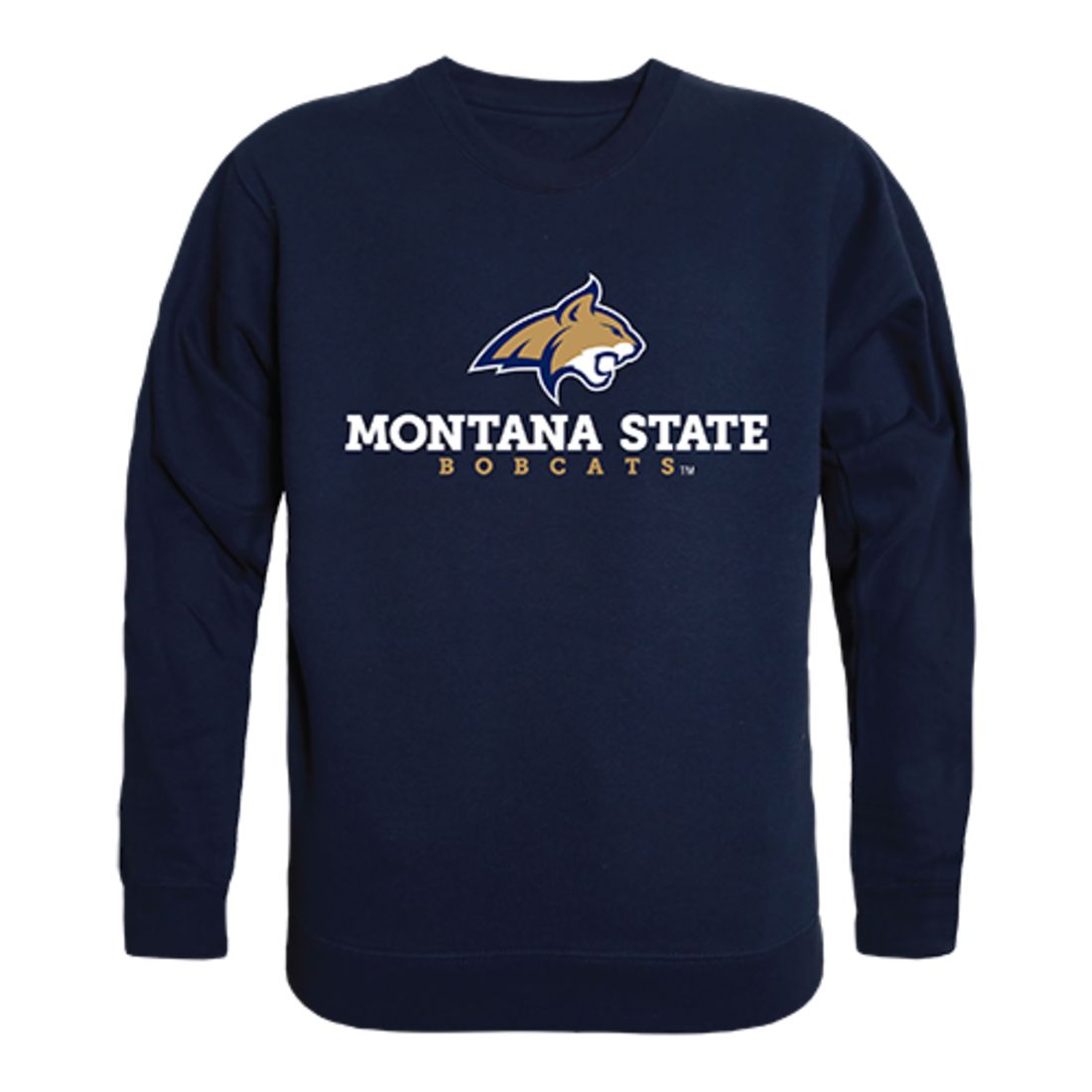 University of Montana Grizzlies Crewneck Pullover Sweatshirt Sweater Black-Campus-Wardrobe