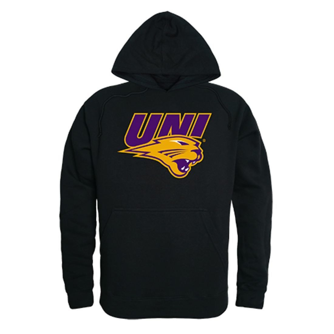 University of Northen Iowa Panthers Freshman Pullover Sweatshirt Hoodie Black-Campus-Wardrobe