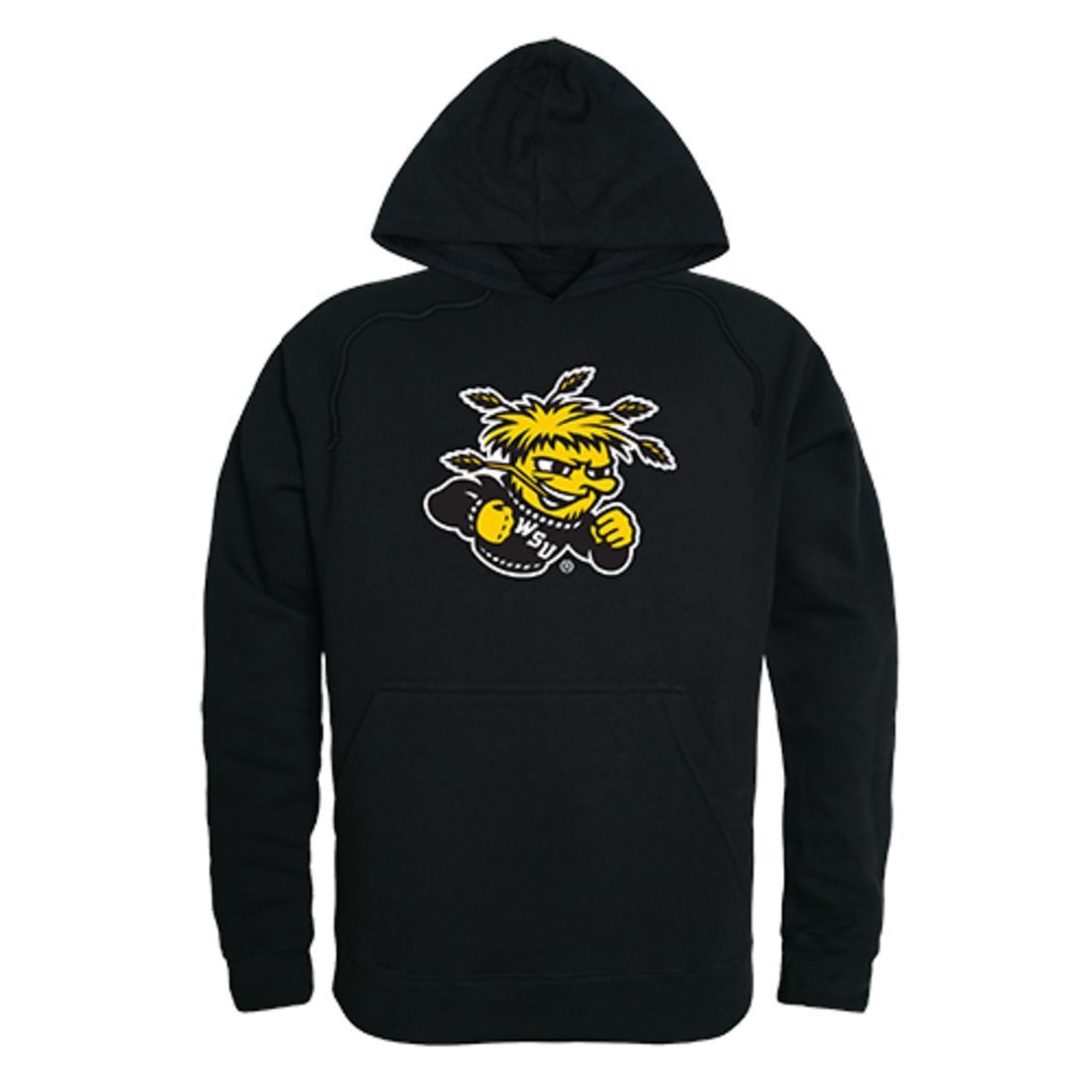 Wichita State University Shockers Freshman Pullover Sweatshirt Hoodie Black-Campus-Wardrobe