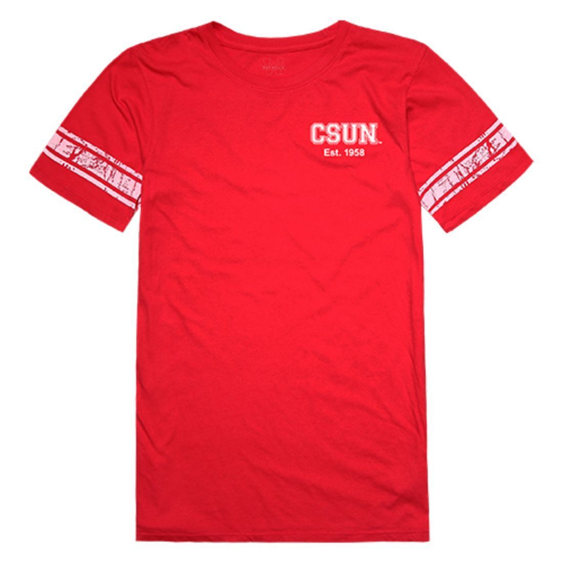 CSUN California State University Northridge Matadors Womens Practice Tee T-Shirt Red-Campus-Wardrobe