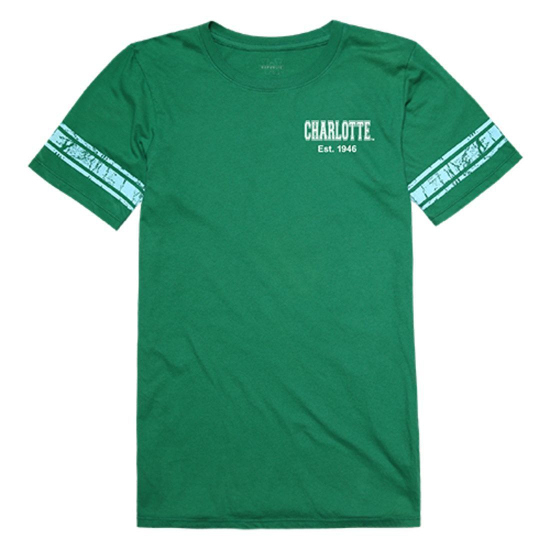 UNC University of North Carolina at Charlotte 49ers Womens Practice Tee T-Shirt Kelly-Campus-Wardrobe