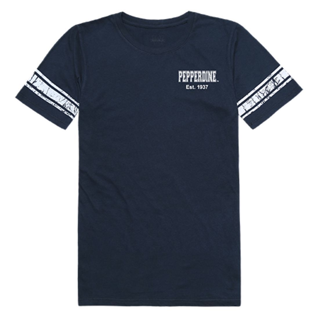 Pepperdine University Waves Womens Practice Tee T-Shirt Navy-Campus-Wardrobe