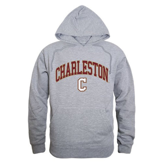 College of Charleston Cougars Campus Hoodie Sweatshirt Heather Grey-Campus-Wardrobe