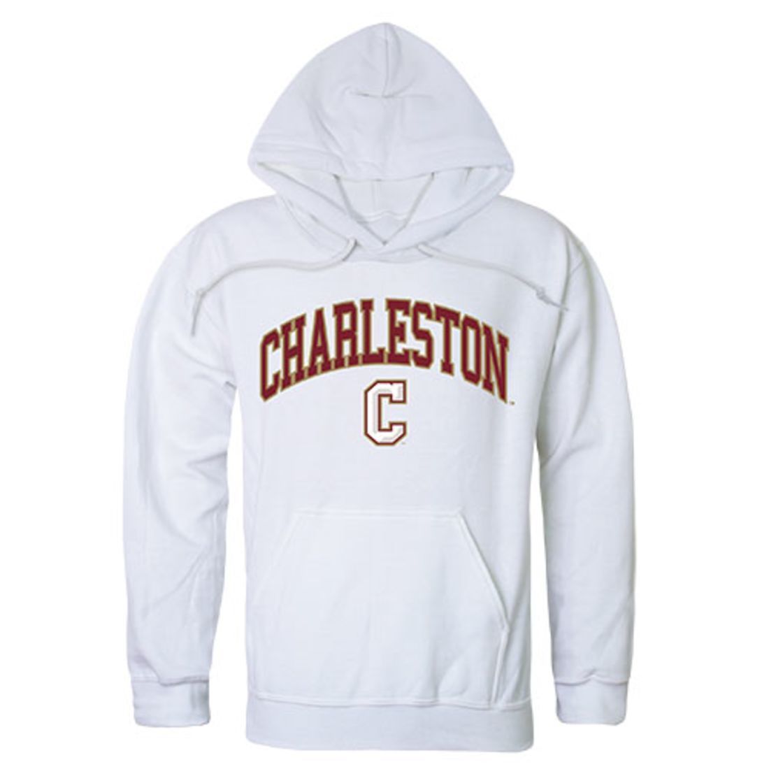 College of Charleston Cougars Campus Hoodie Sweatshirt White