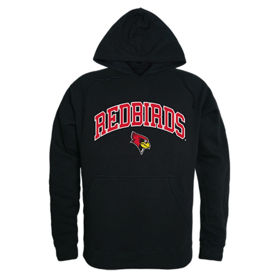 Illinois State University Redbirds Campus Hoodie Sweatshirt Black