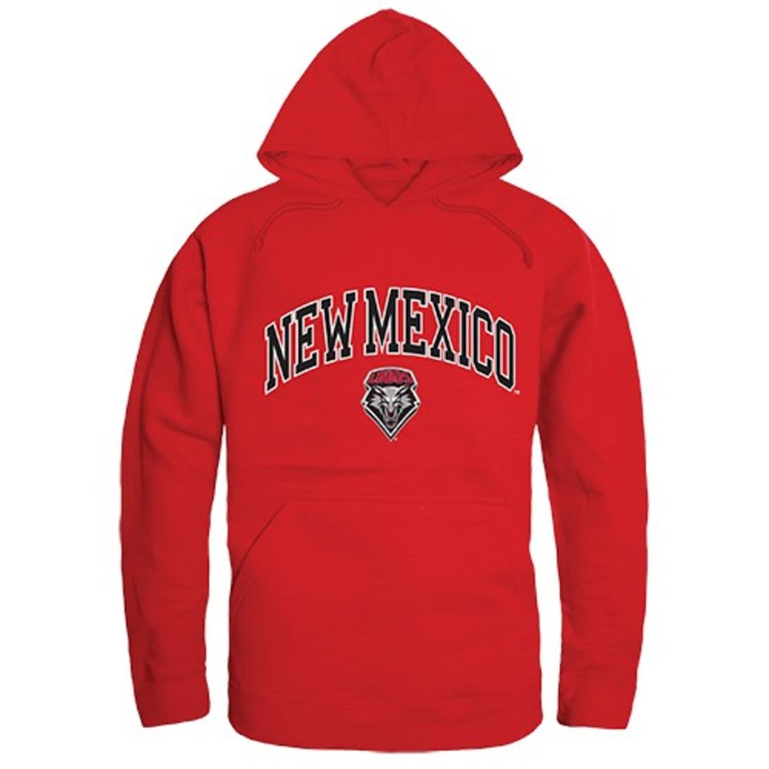 University of New Mexico Lobo Louie Campus Hoodie Sweatshirt Red-Campus-Wardrobe