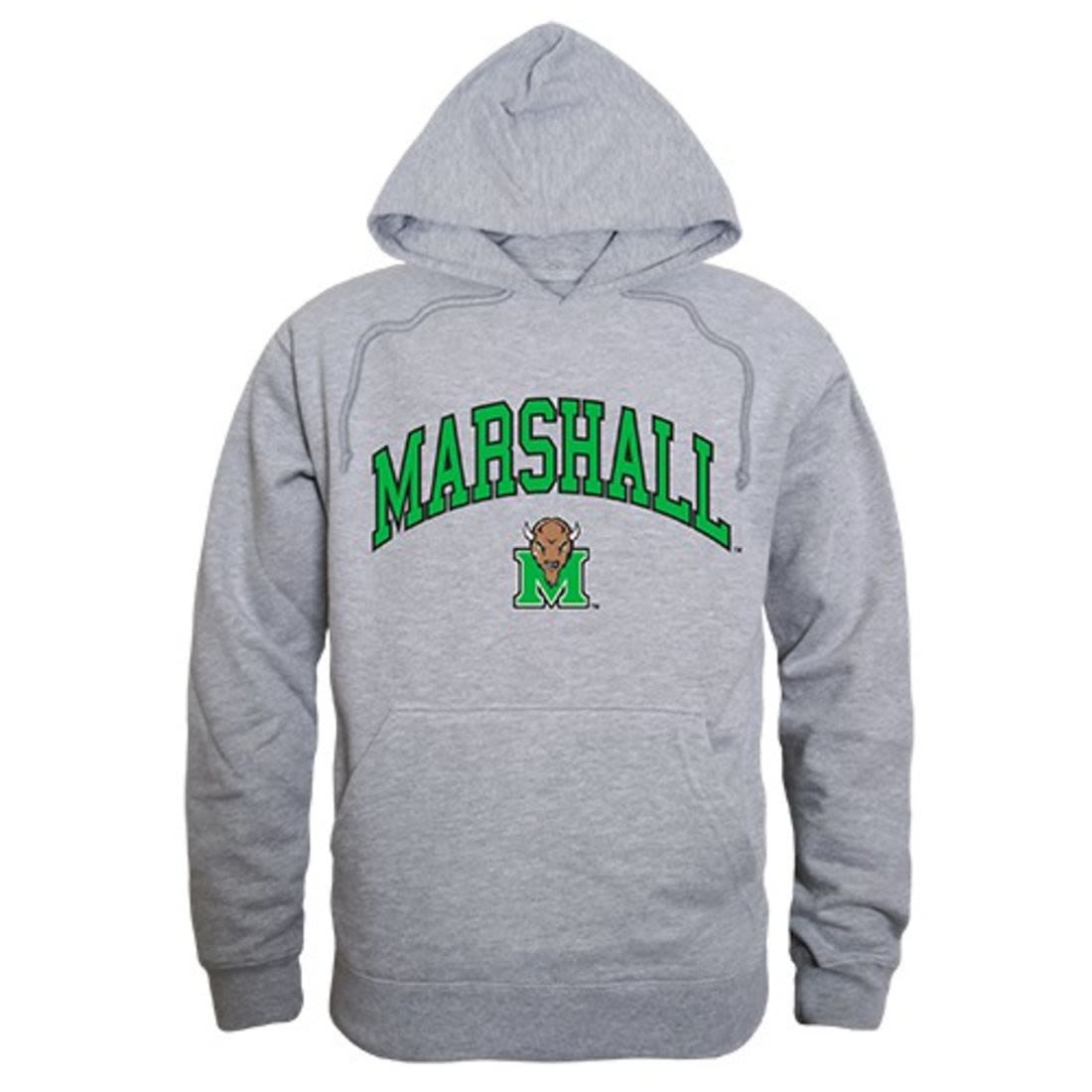 Marshall University Thundering Herd Campus Hoodie Sweatshirt Heather Grey-Campus-Wardrobe