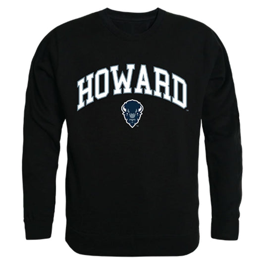 Howard University Campus Crewneck Pullover Sweatshirt Sweater Black-Campus-Wardrobe