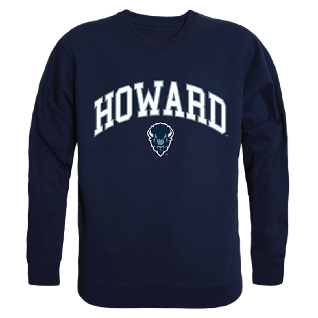 Howard University Campus Crewneck Pullover Sweatshirt Sweater Navy-Campus-Wardrobe