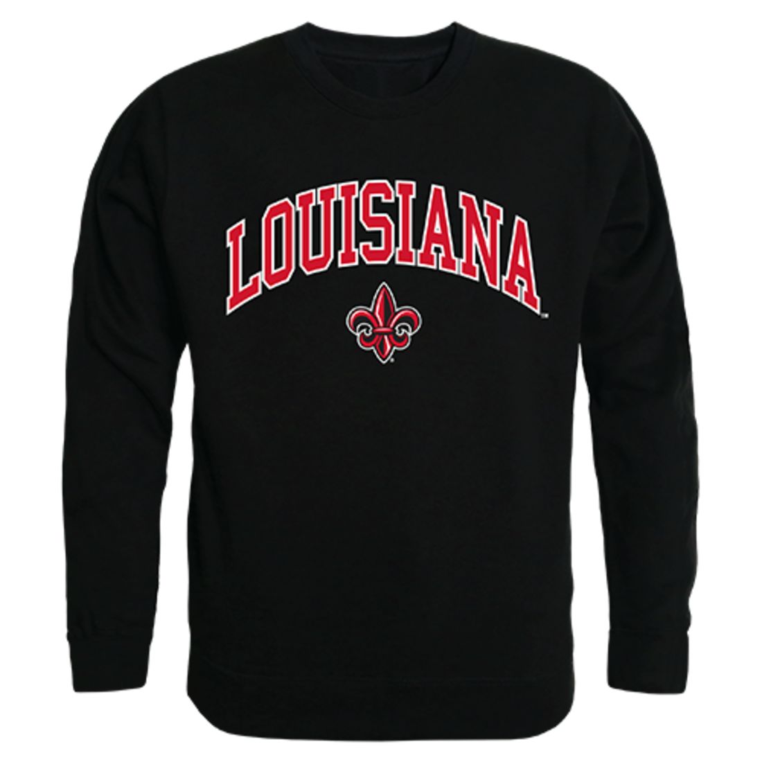 UL University of Louisiana at Lafayette Campus Crewneck Pullover Sweatshirt  Sweater Black