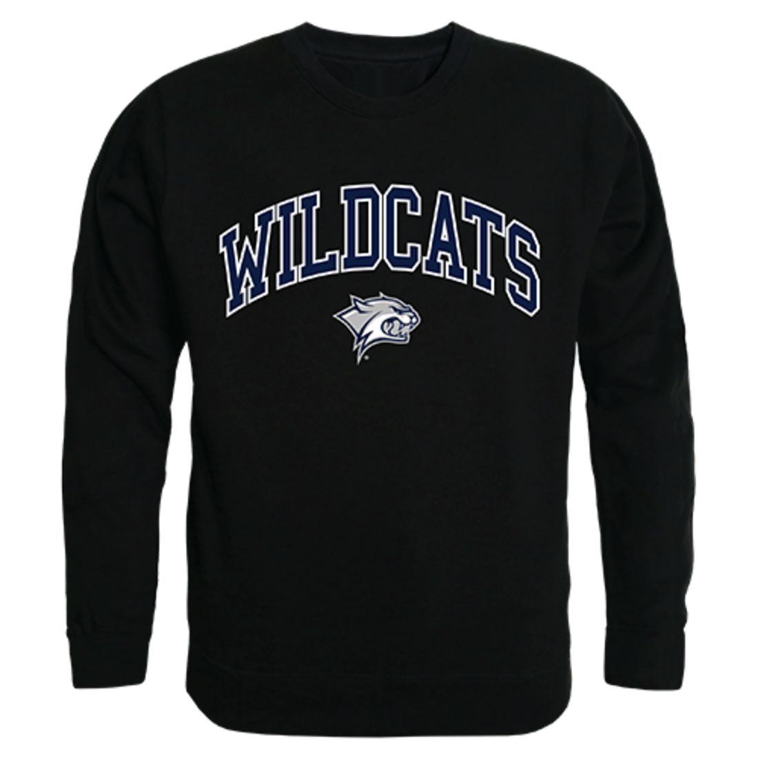 UNH University of New Hampshire Campus Crewneck Pullover Sweatshirt Sweater Black-Campus-Wardrobe