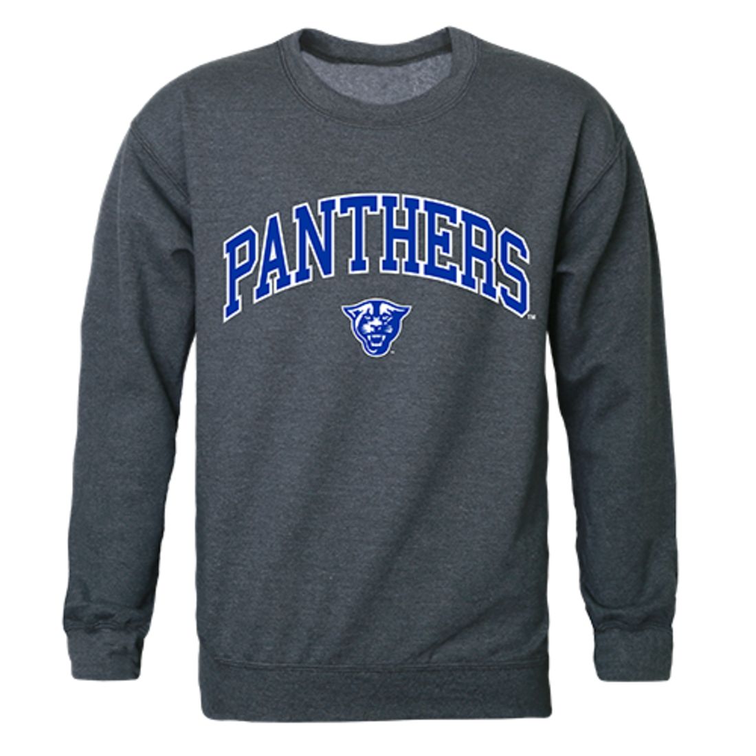 GSU Georgia State University Campus Crewneck Pullover Sweatshirt Sweater Heather Charcoal-Campus-Wardrobe