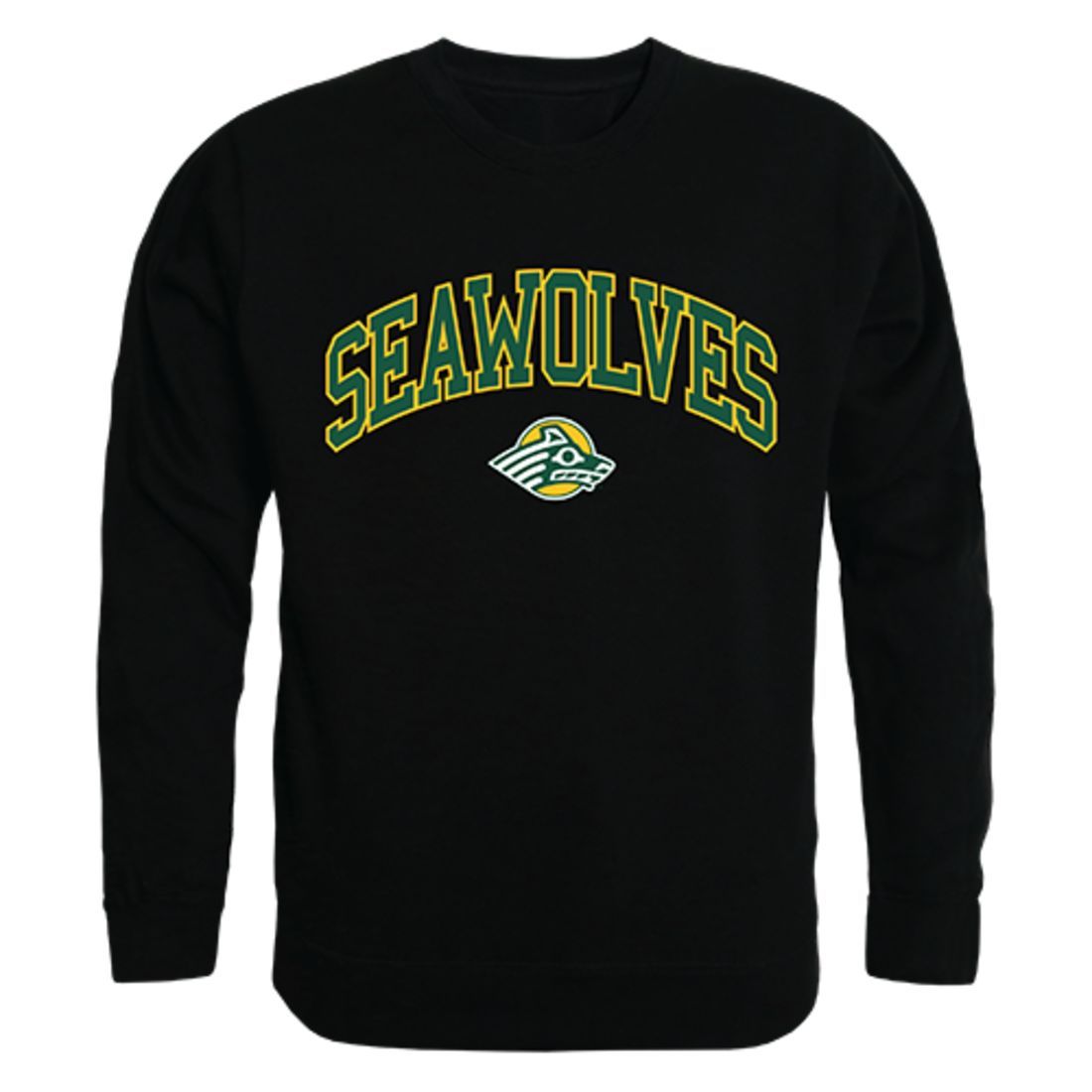 UAA University of Alaska Anchorage Campus Crewneck Pullover Sweatshirt Sweater Black-Campus-Wardrobe