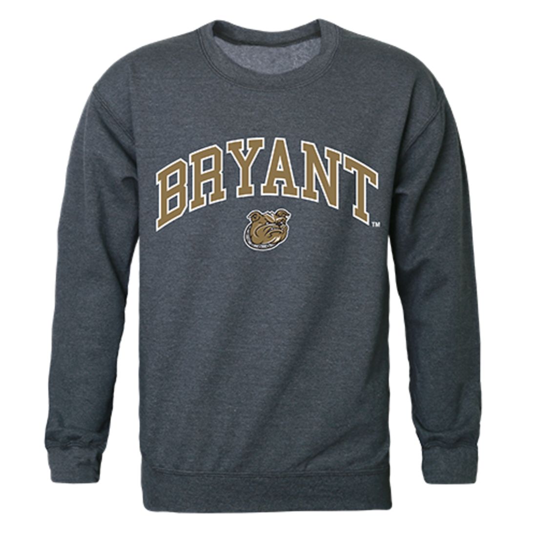 Bryant University Campus Crewneck Pullover Sweatshirt Sweater Heather Charcoal