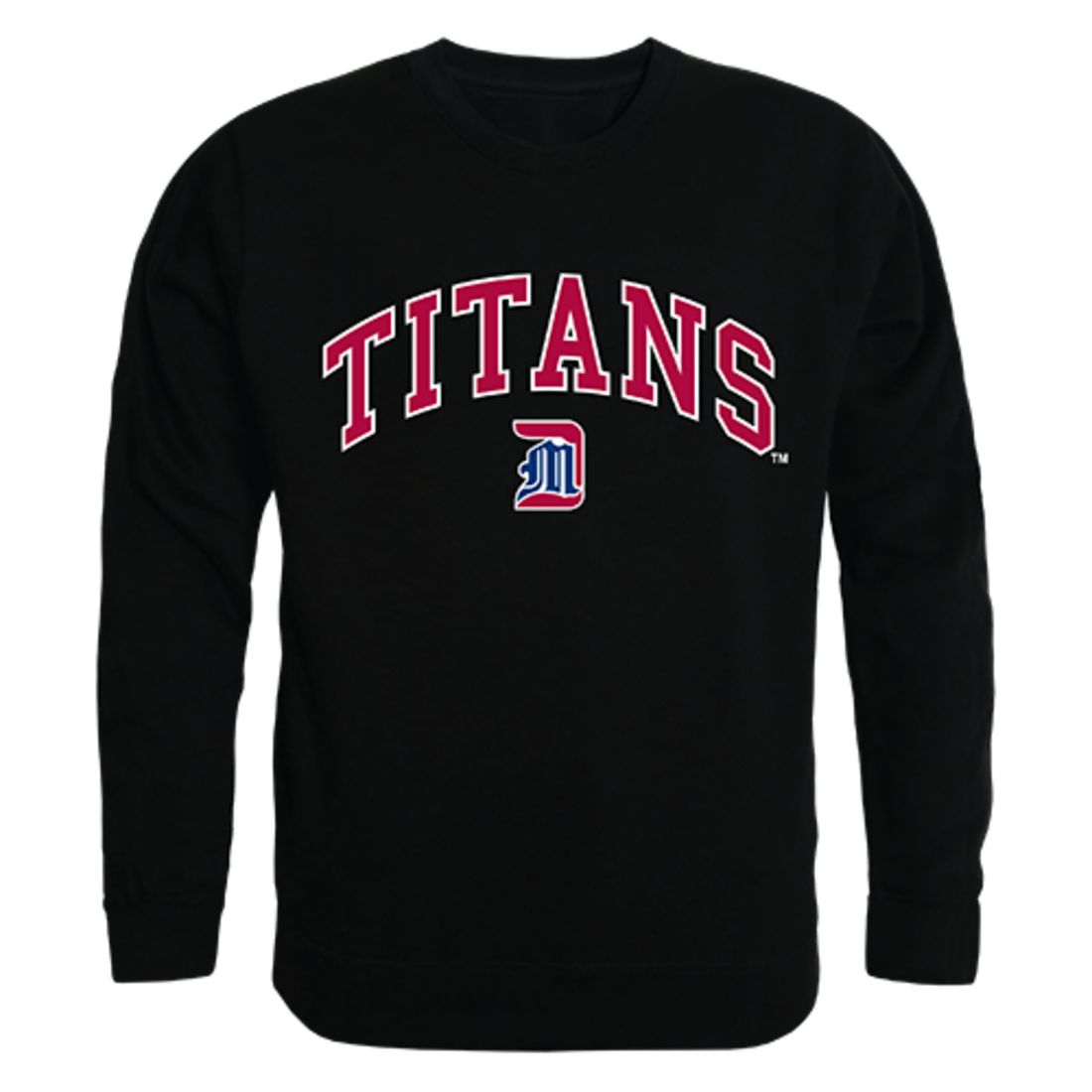 UDM University of Detroit Mercy Campus Crewneck Pullover Sweatshirt Sweater Black-Campus-Wardrobe