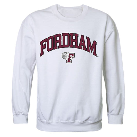 Fordham University Campus Crewneck Pullover Sweatshirt Sweater White-Campus-Wardrobe