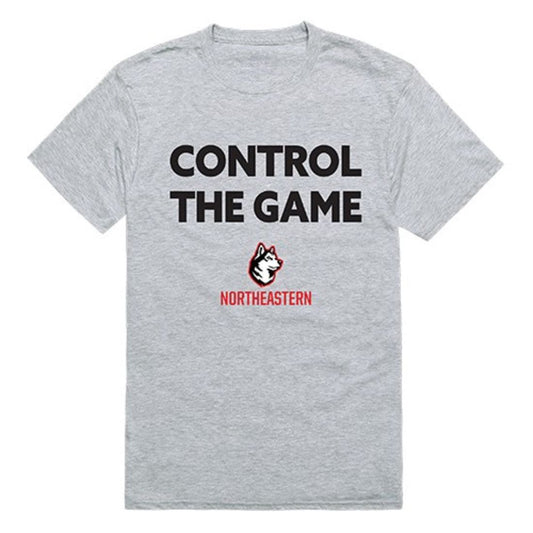 Northeastern University Huskies Control the Game T-Shirt Heather Grey-Campus-Wardrobe