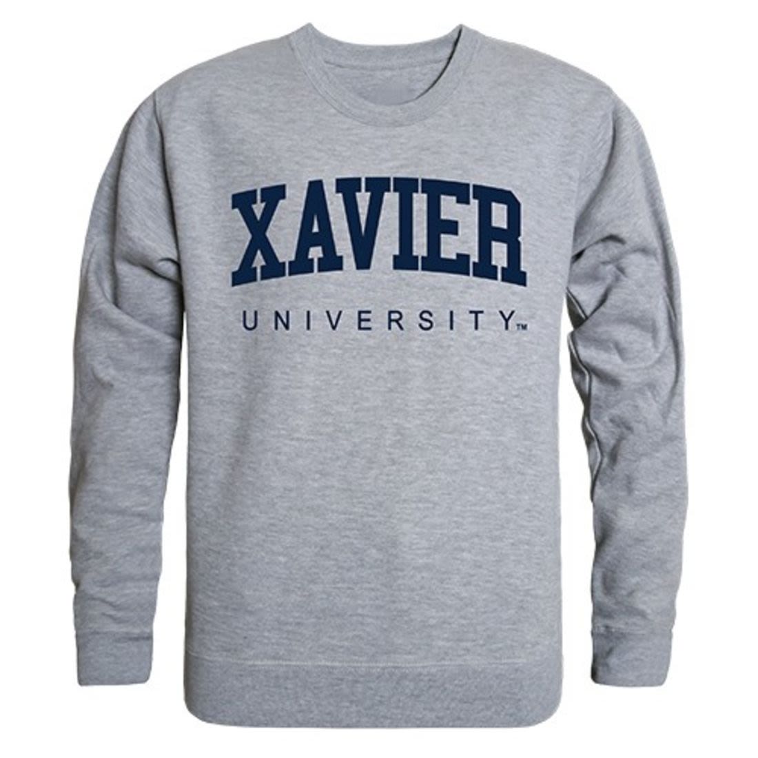 Xavier University Game Day Crewneck Pullover Sweatshirt Sweater Heathe