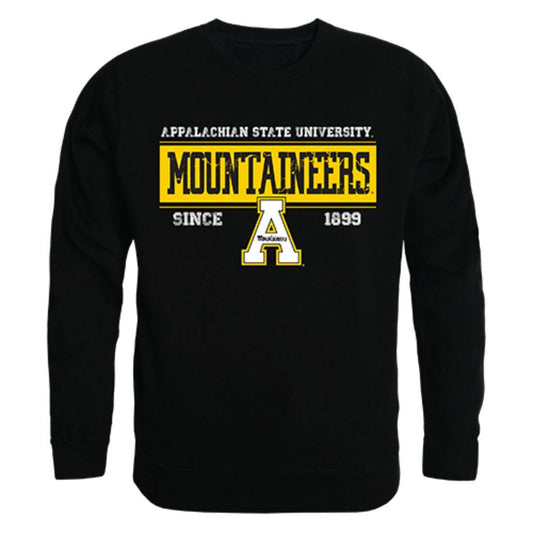 Appalachian App State University Mountaineers Established Crewneck Pullover Sweatshirt Sweater Black-Campus-Wardrobe