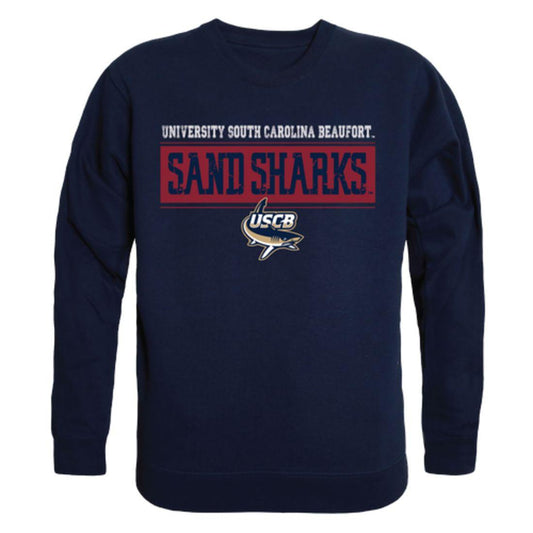 USCB University of South Carolina Beaufort Sand Sharks Established Crewneck Pullover Sweatshirt Sweater Navy-Campus-Wardrobe