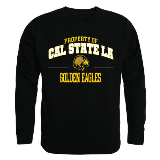 California State University Los Angeles Golden Eagles Property Crewneck Pullover Sweatshirt Sweater Black-Campus-Wardrobe