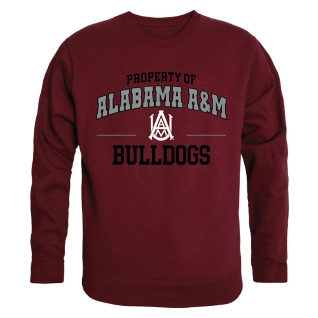 AAMU Alabama A&M University Bulldogs Property Crewneck Pullover Sweatshirt Sweater Maroon-Campus-Wardrobe