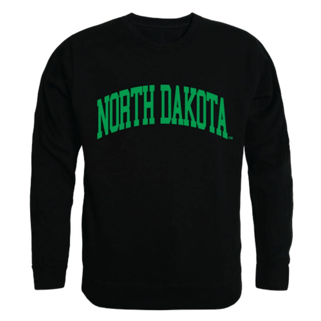 UND University of North Dakota Fighting Hawks Arch Crewneck Pullover  Sweatshirt Sweater Black