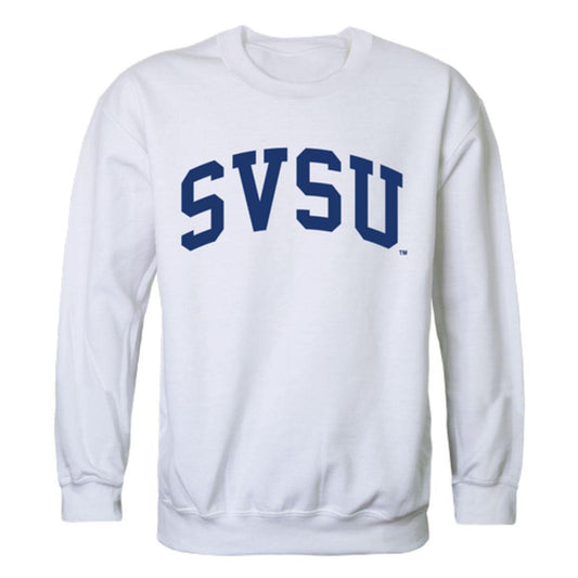 SVSU Saginaw Valley State University Arch Crewneck Pullover Sweatshirt Sweater White-Campus-Wardrobe