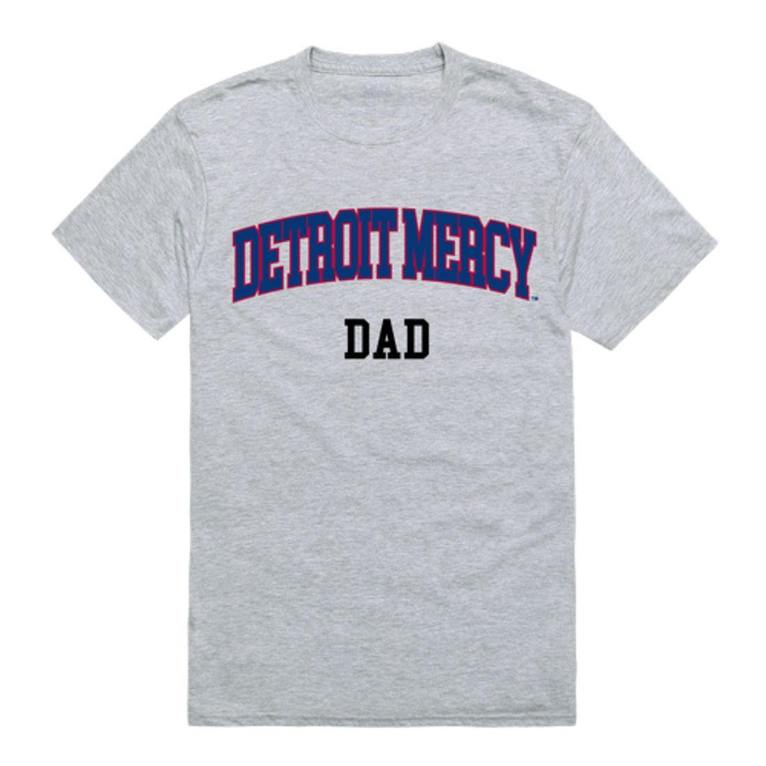 W Republic UDM University of Detroit Mercy Titans College Dad T-Shirt, Heather Grey / X-Large