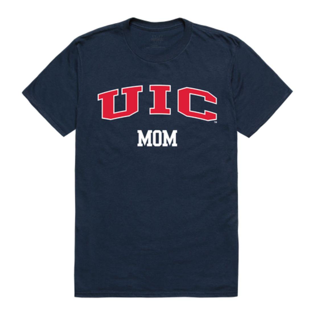 UIC University of Illinois at Chicago Flames College Mom Womens T-Shirt-Campus-Wardrobe