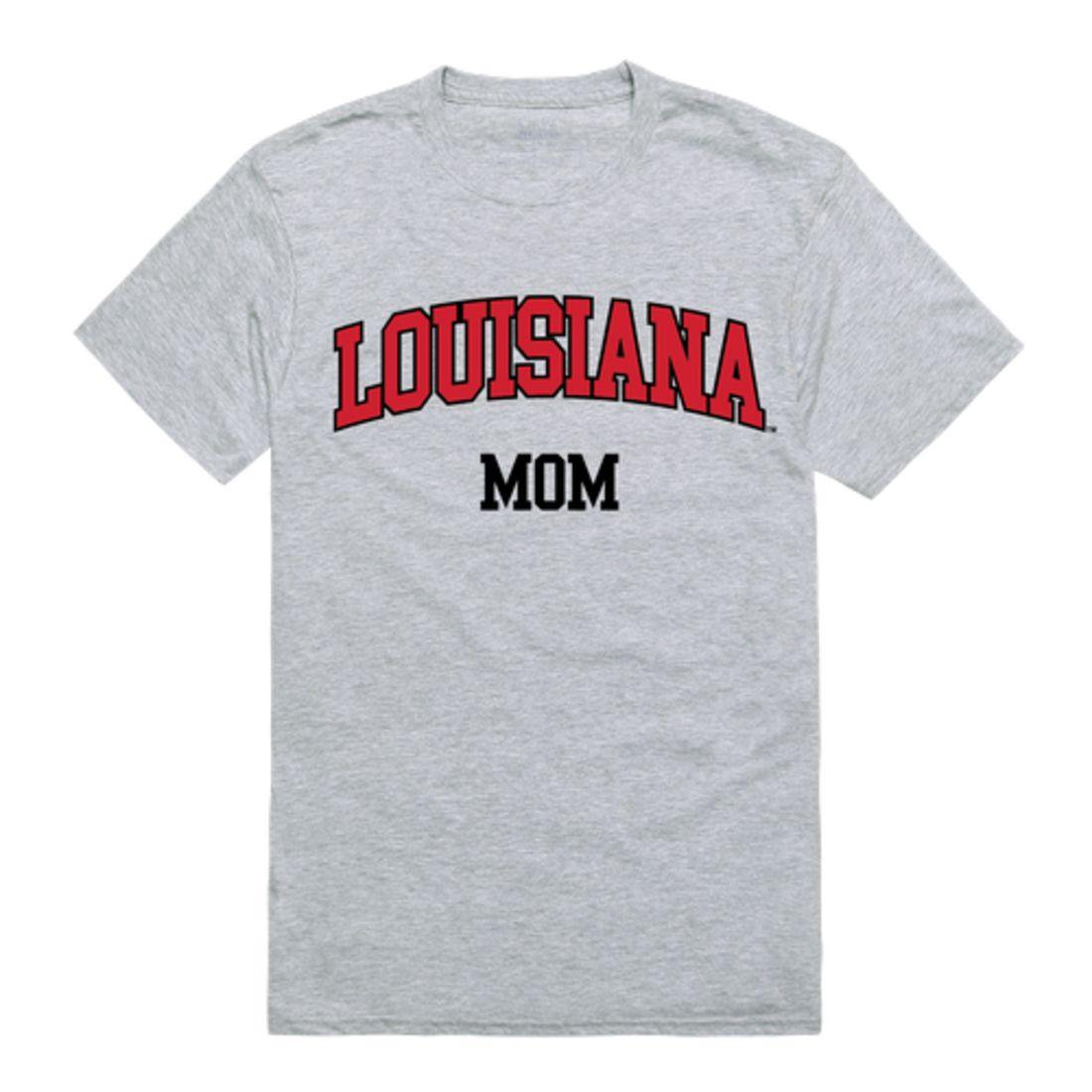 W Republic UL University of Louisiana at Lafayette Ragin Cajuns College Mom Womens T-Shirt, Heather Grey / XX-Large