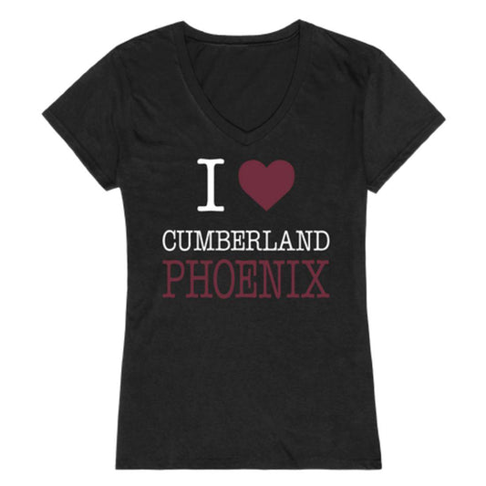 I Love Cumberland University Phoenix Womens T-Shirt-Campus-Wardrobe