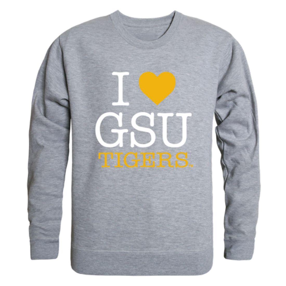 I Love GSU Grambling State University Tigers Crewneck Pullover Sweatshirt Sweater-Campus-Wardrobe