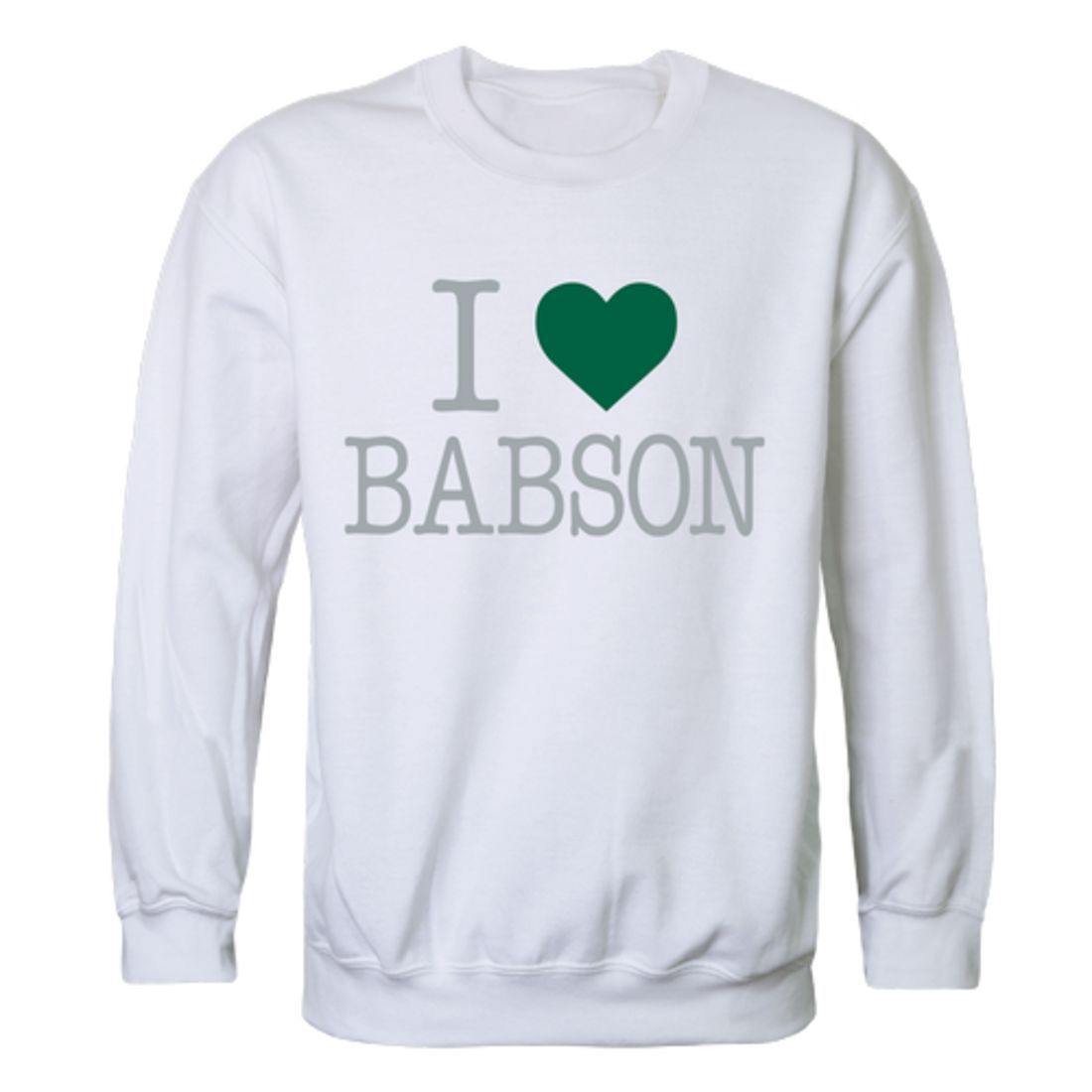 I Love Babson College Beavers Crewneck Pullover Sweatshirt Sweater-Campus-Wardrobe