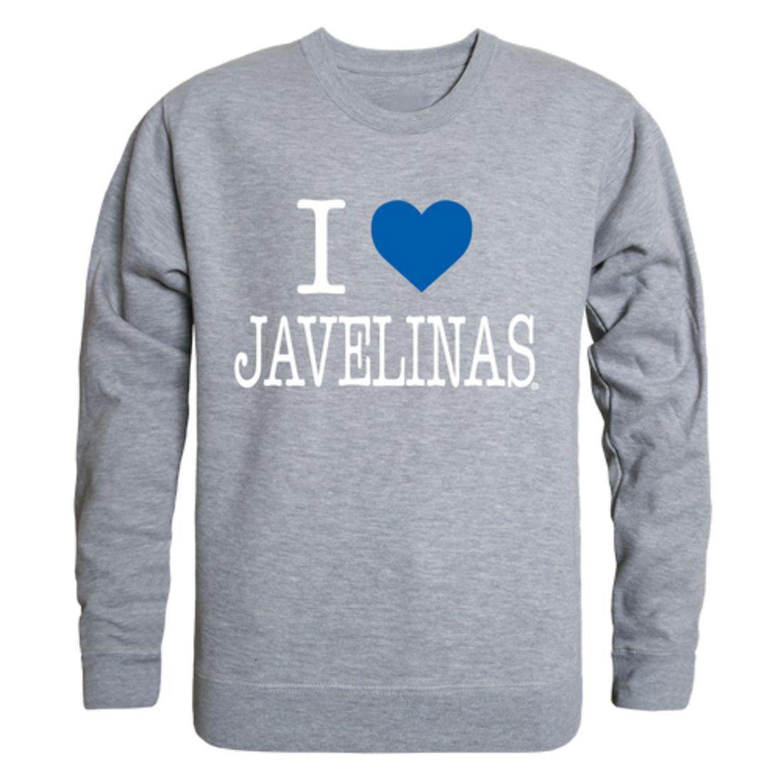 I Love TAMUK Texas A&M University - Kingsville Javelinas Crewneck Pullover Sweatshirt Sweater-Campus-Wardrobe