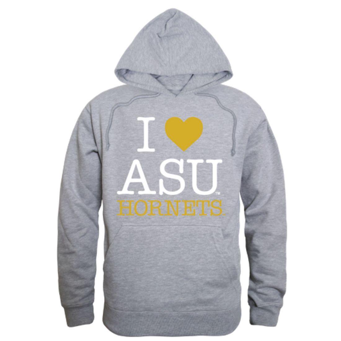 I Love ASU Alabama State University Hornets Hoodie Sweatshirt-Campus-Wardrobe