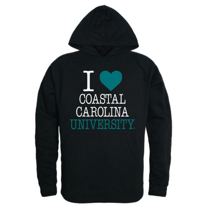 I Love CCU Coastal Carolina University Chanticleers Hoodie Sweatshirt-Campus-Wardrobe