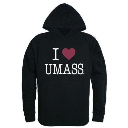 I Love UMASS University of Massachusetts Amherst Minuteman Hoodie Sweatshirt-Campus-Wardrobe