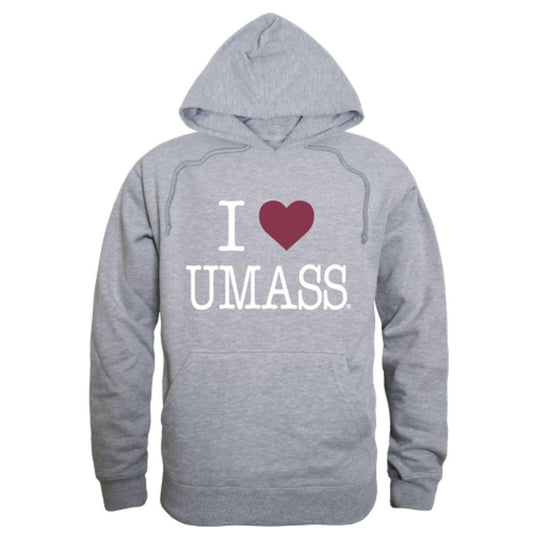 I Love UMASS University of Massachusetts Amherst Minuteman Hoodie Sweatshirt-Campus-Wardrobe