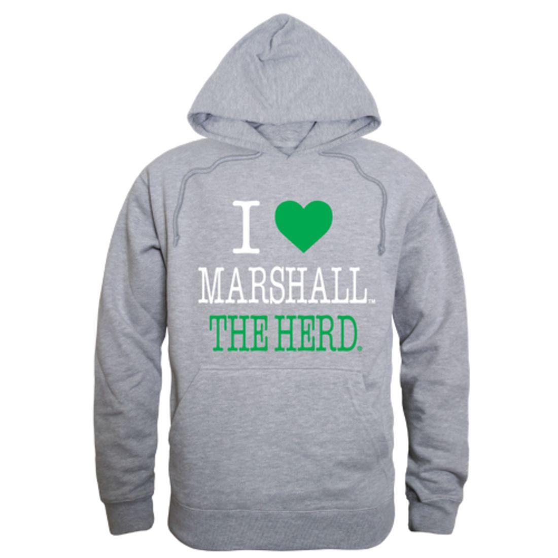 I Love Marshall University Thundering Herd Hoodie Sweatshirt-Campus-Wardrobe