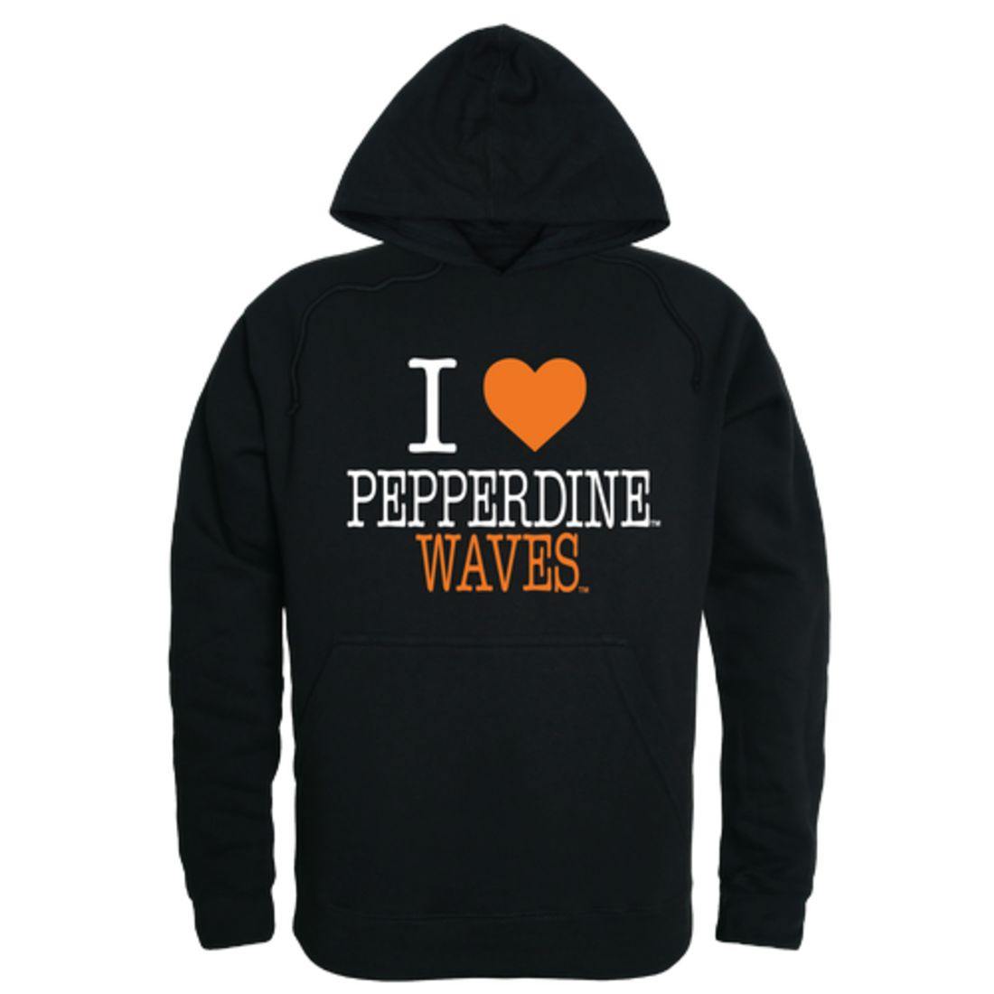 I Love Pepperdine University Waves Hoodie Sweatshirt-Campus-Wardrobe
