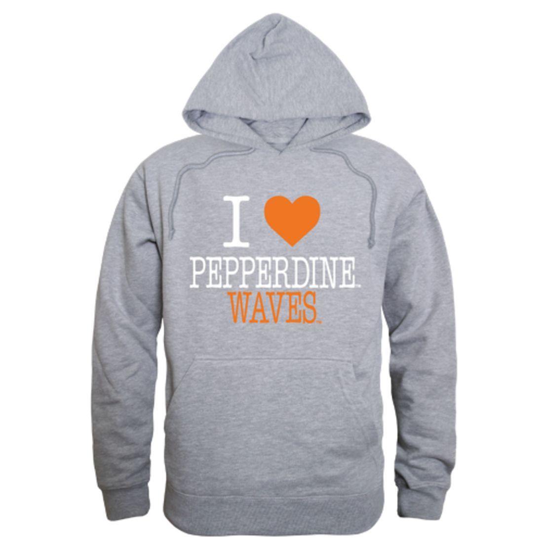 I Love Pepperdine University Waves Hoodie Sweatshirt-Campus-Wardrobe