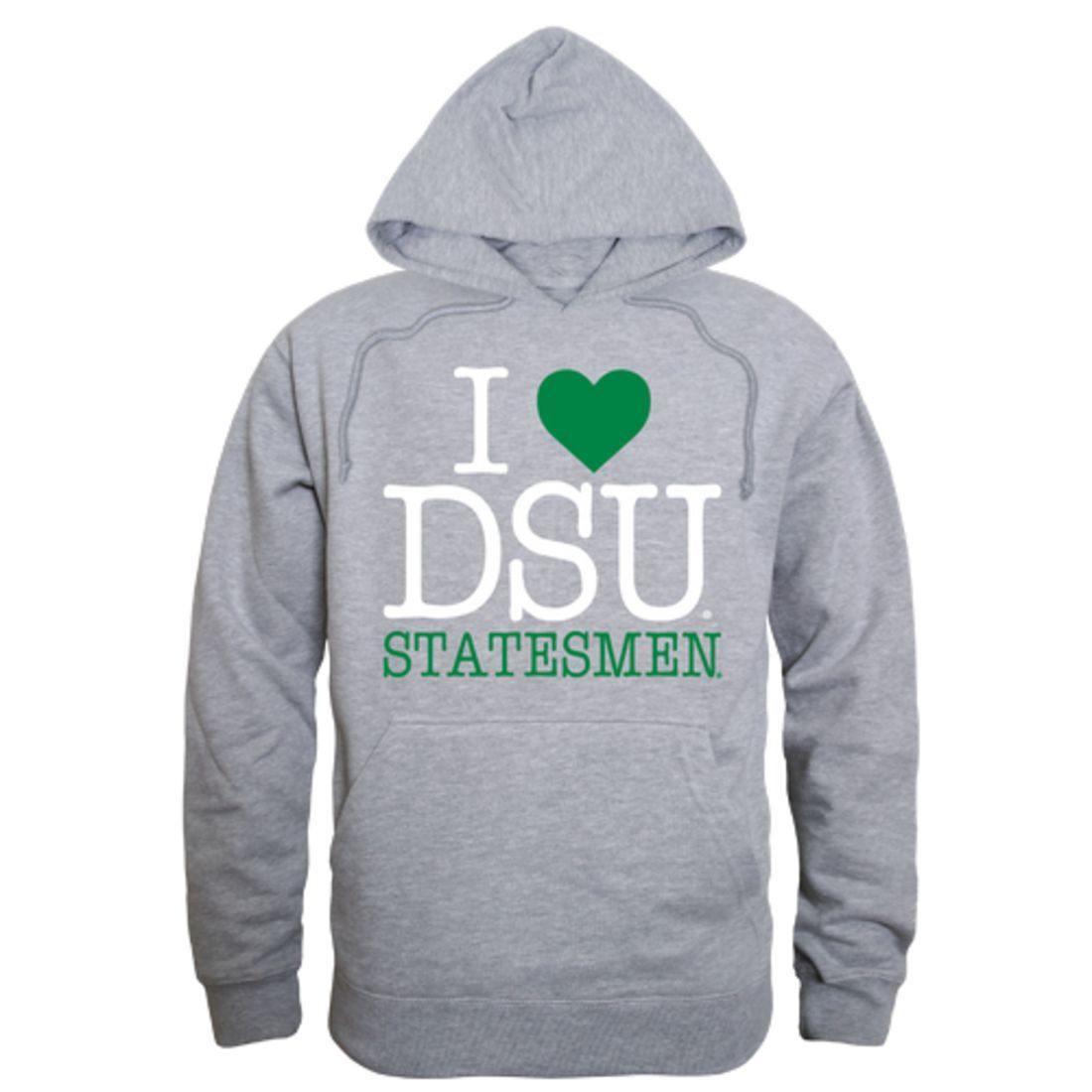 I Love DSU Delta State University Statesmen Hoodie Sweatshirt