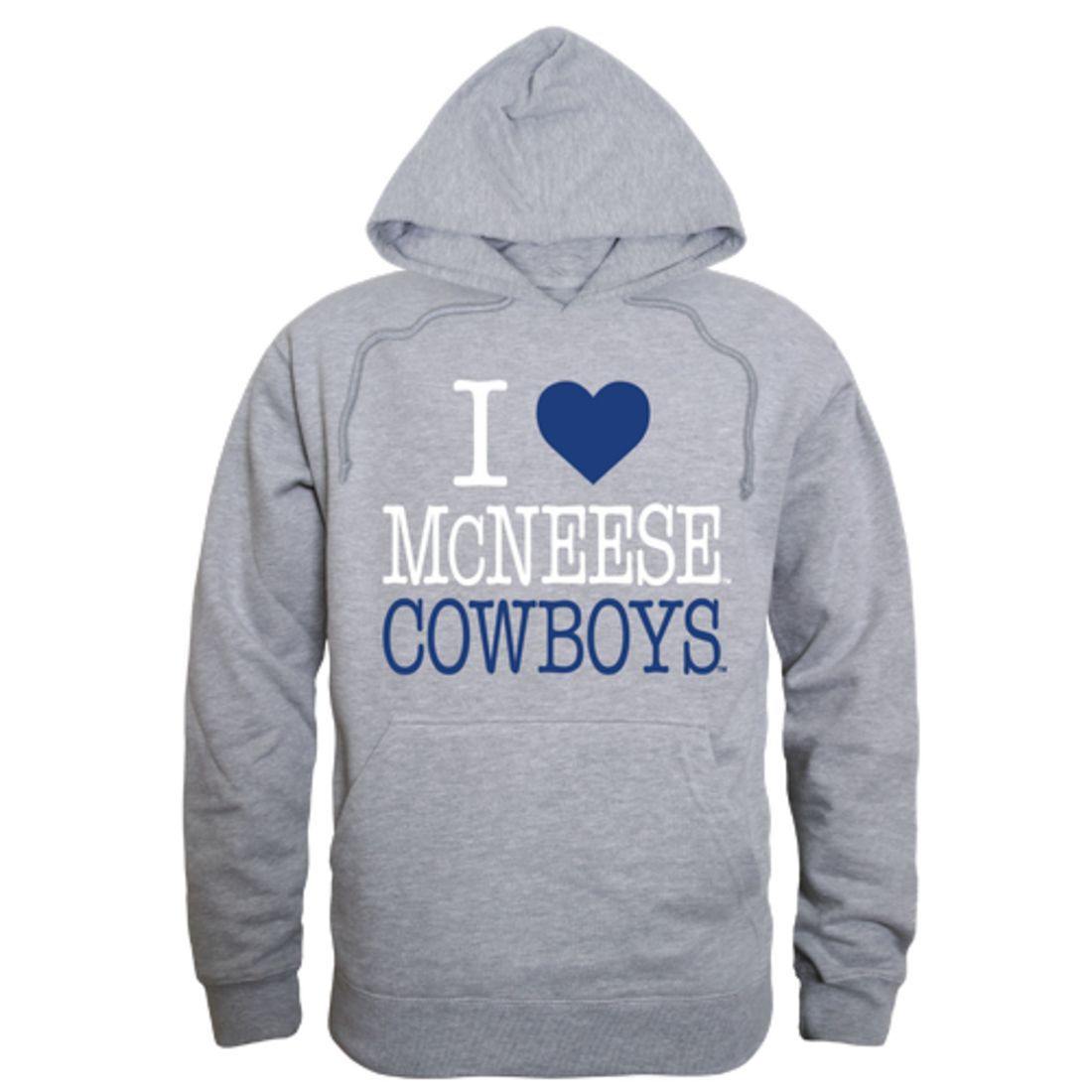 I Love McNeese State University Cowboys and Cowgirls Hoodie Sweatshirt-Campus-Wardrobe
