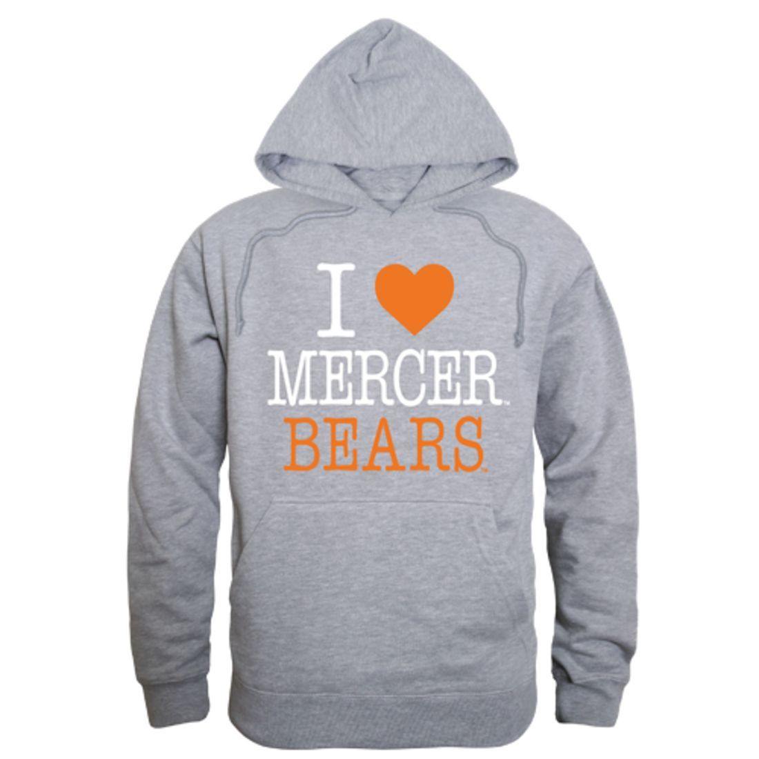 I Love Mercer University Bears Hoodie Sweatshirt-Campus-Wardrobe